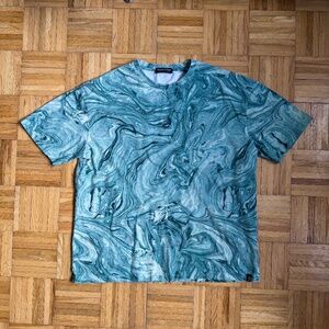 Scotch & Soda Combo Marble Dye Print Crewneck Tee | Men's XL